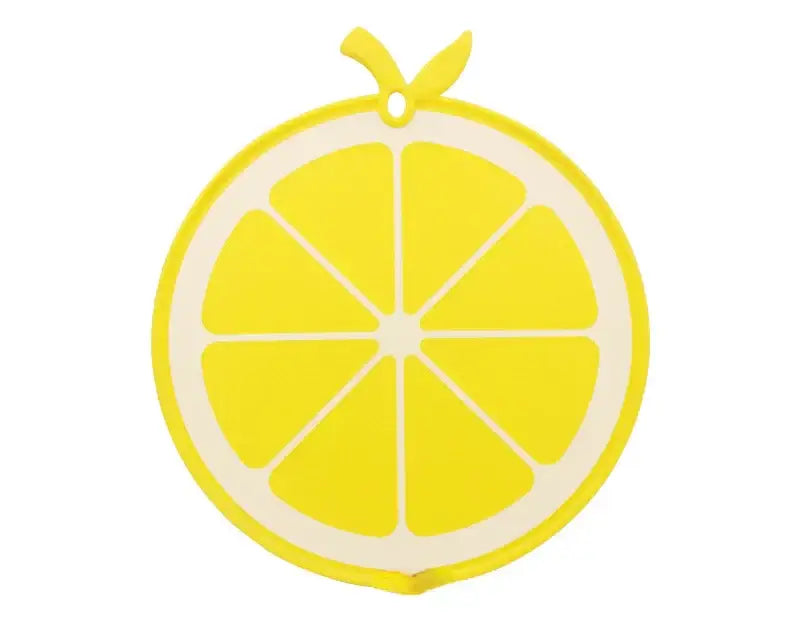 Yellow fruit shape silicone chopping board kitchen decor