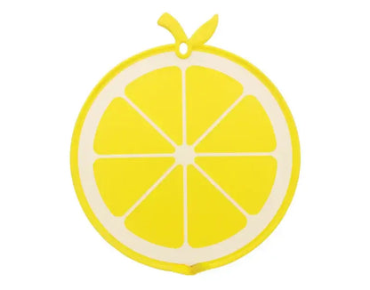 Yellow fruit shape silicone chopping board kitchen decor