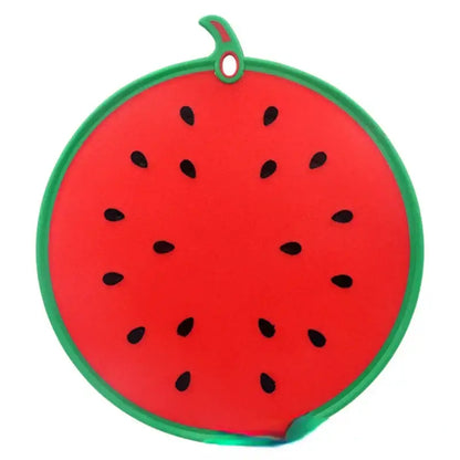Yellow fruit shape silicone chopping board kitchen decor