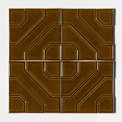 Kodye Creamy Glossy Ceramic Accent Tiles 8x8
