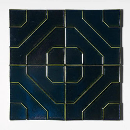 Kodye Prolific Rain Glossy Ceramic Accent Tiles 8x8