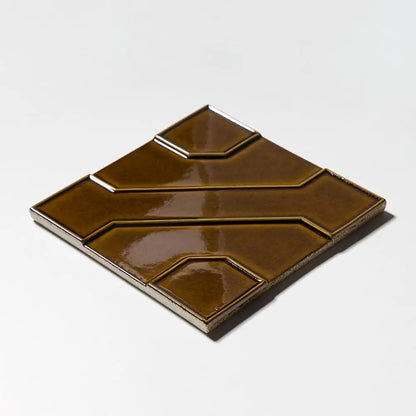 Kodye Creamy Glossy Ceramic Accent Tiles 8x8