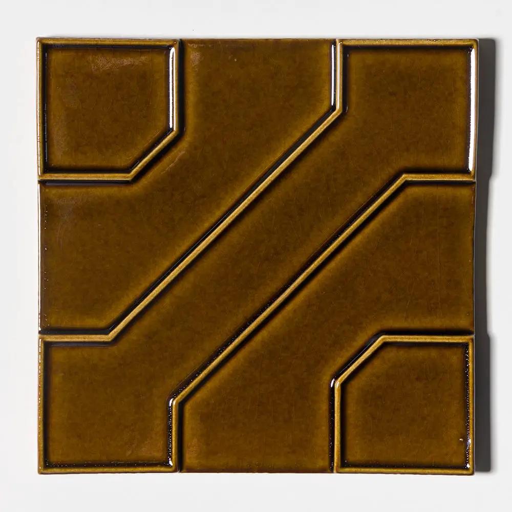 Kodye Creamy Glossy Ceramic Accent Tiles 8x8