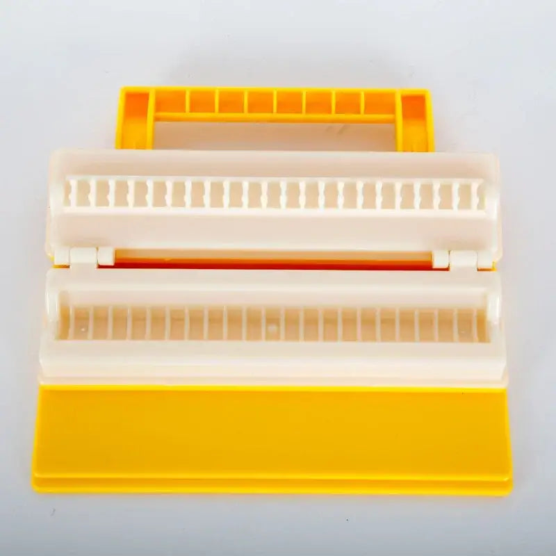 Yellow & green bbq meat skewer maker – kitchen kebab tool