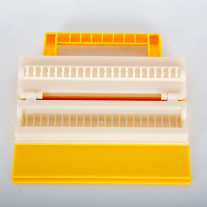 Yellow & green bbq meat skewer maker – kitchen kebab tool