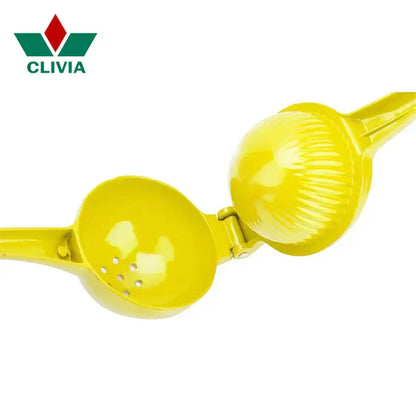 Yellow hand press citrus juicer kitchen aluminum lemon squeezer