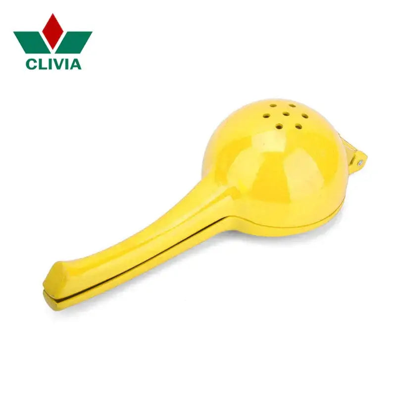 Yellow hand press citrus juicer kitchen aluminum lemon squeezer