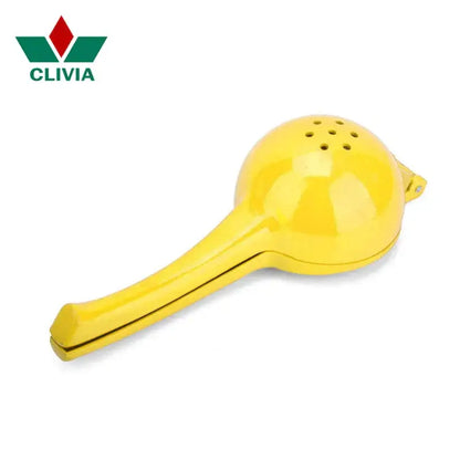 Yellow hand press citrus juicer kitchen aluminum lemon squeezer