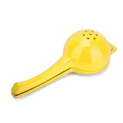 Yellow hand press citrus juicer kitchen aluminum lemon squeezer