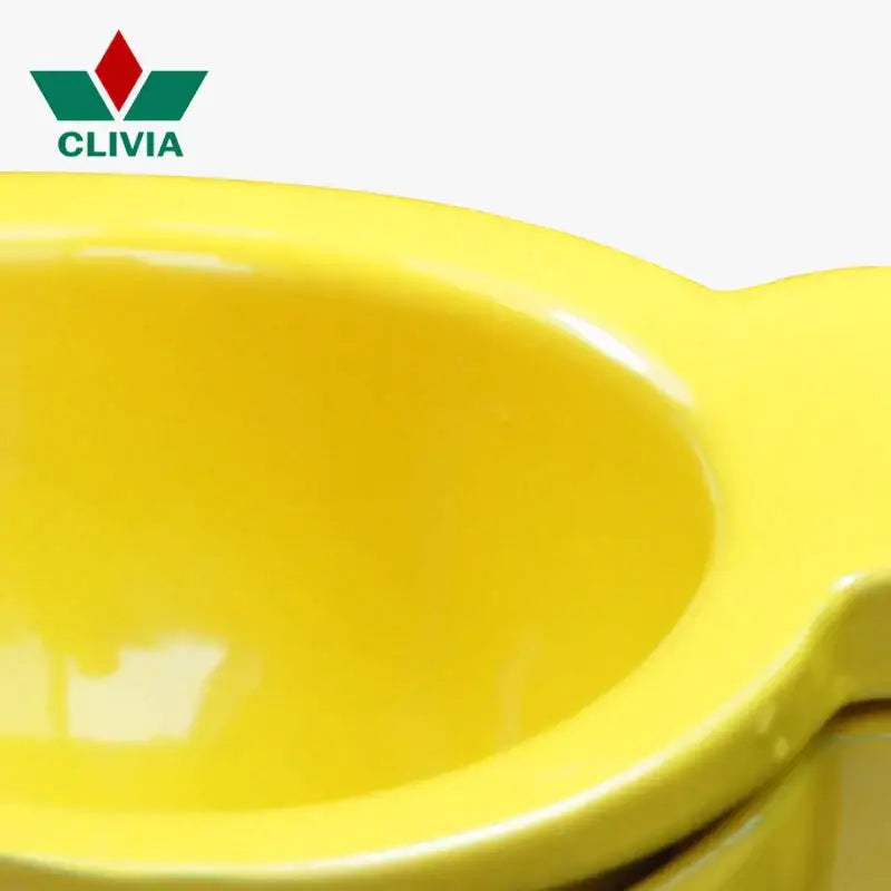 Yellow hand press citrus juicer kitchen aluminum lemon squeezer