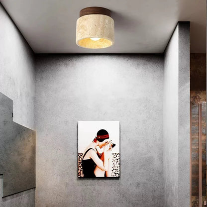 DecorBites™ Yellow Marble Ceiling Light for Home or Commercial Spaces