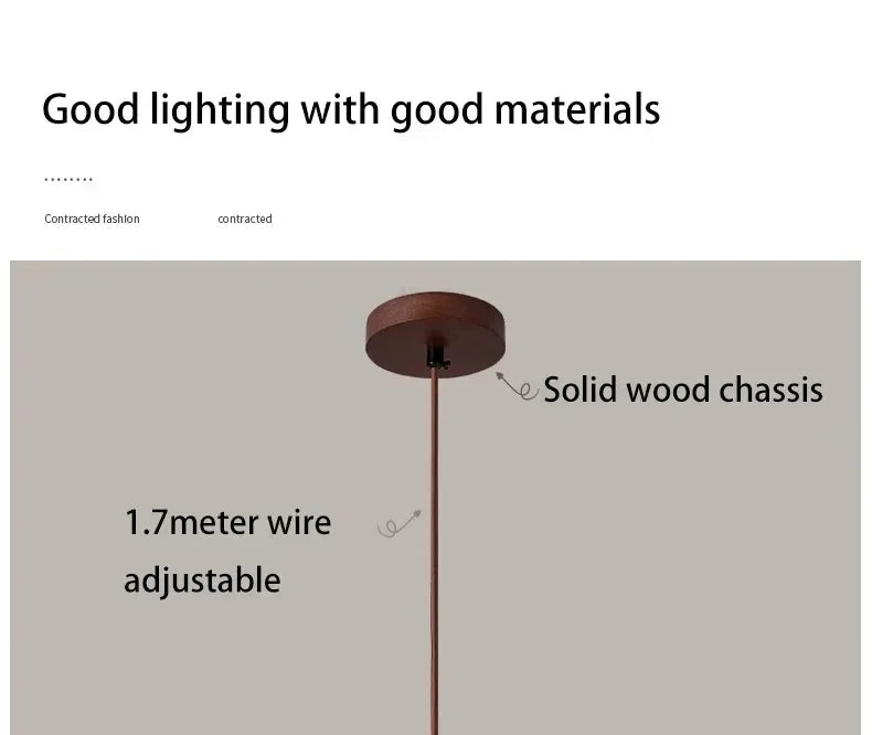 DecorBites™ Yellow Stone LED Pendant Chandelier - Retro Nordic Style