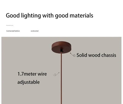 DecorBites™ Yellow Stone LED Pendant Chandelier - Retro Nordic Style
