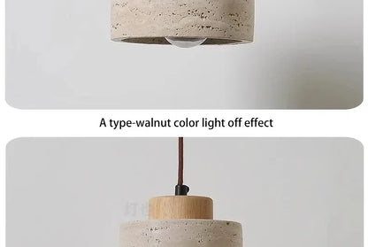 DecorBites™ Yellow Stone LED Pendant Chandelier - Retro Nordic Style