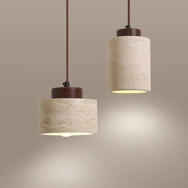 DecorBites™ Yellow Stone LED Pendant Chandelier - Retro Nordic Style