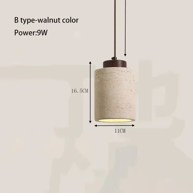 DecorBites™ Yellow Stone LED Pendant Chandelier - Retro Nordic Style
