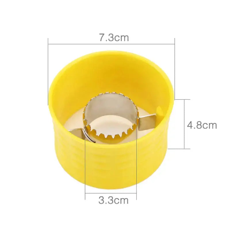 Yellow textured grip corn peeler tool – kitchen kernel remover