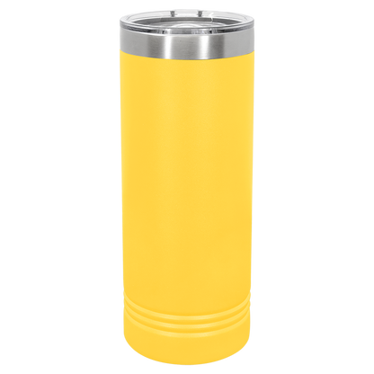 Skinny Tumbler with Slider Lid | 22 oz | Multiple Colors | Customizable | RCK Creations & More