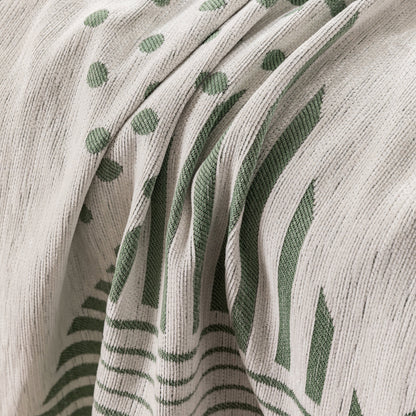 Chenille Geometric Patterned Sofa Throw, Couch Covers for Sectionals for Pets, Throw Cover for Couch