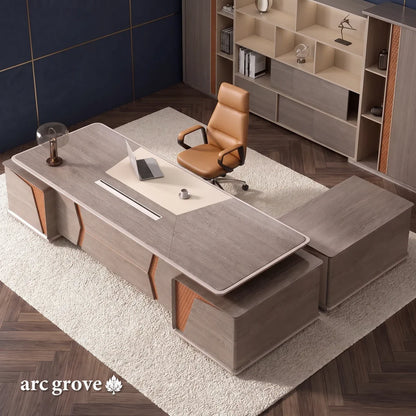 York · Grand Executive Desk w/ Mobile Storage