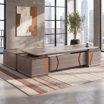 York · Grand Executive Desk w/ Mobile Storage