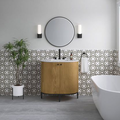 James Martin Bellamy 36" Single Bathroom Vanity, Rustic Oak