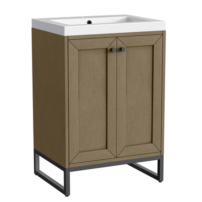 James Martin Chianti 24" Single Bathroom Vanity, Walnut Whisper