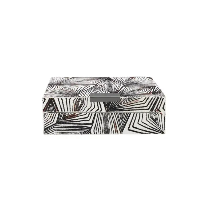 Zebra black & white jewelry storage box bedroom desktop organizer