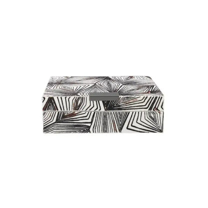 Zebra black & white jewelry storage box bedroom desktop organizer