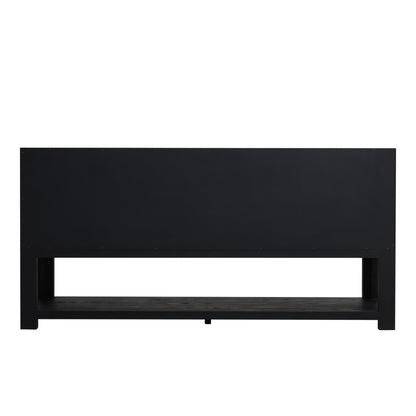 James Martin Lucian 72" Double Bathroom Vanity, Carbon Oak