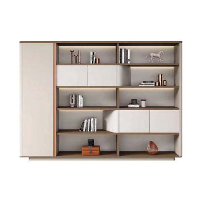 Hadwyn · Office Shelves w/ Lighting & Storage