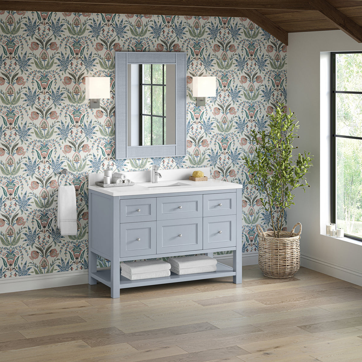 James Martin Breckenridge 48" Single Bathroom Vanity, Serenity Blue
