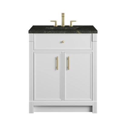 James Martin Bellshire 30" Single Bathroom Vanity, Bright White