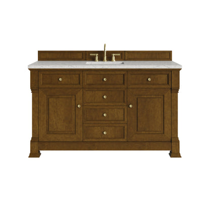James Martin Brookfield 60" Single Bathroom Vanity, Honey Oak